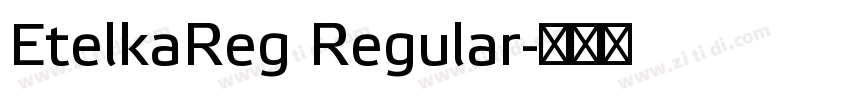 EtelkaReg Regular字体转换